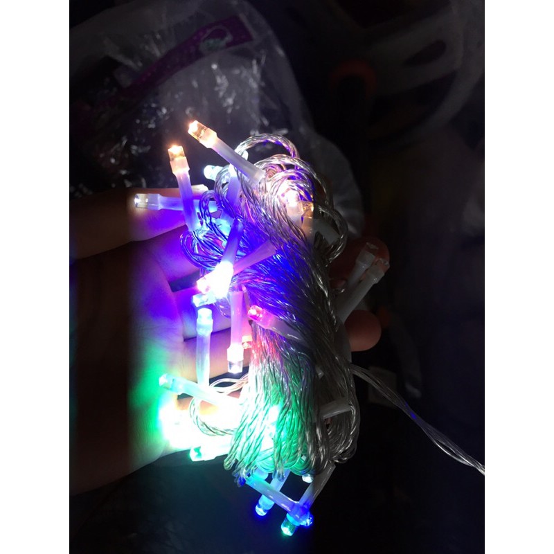 Dây đèn nháy led trang trí đủ màu và 1 màu dài 5met