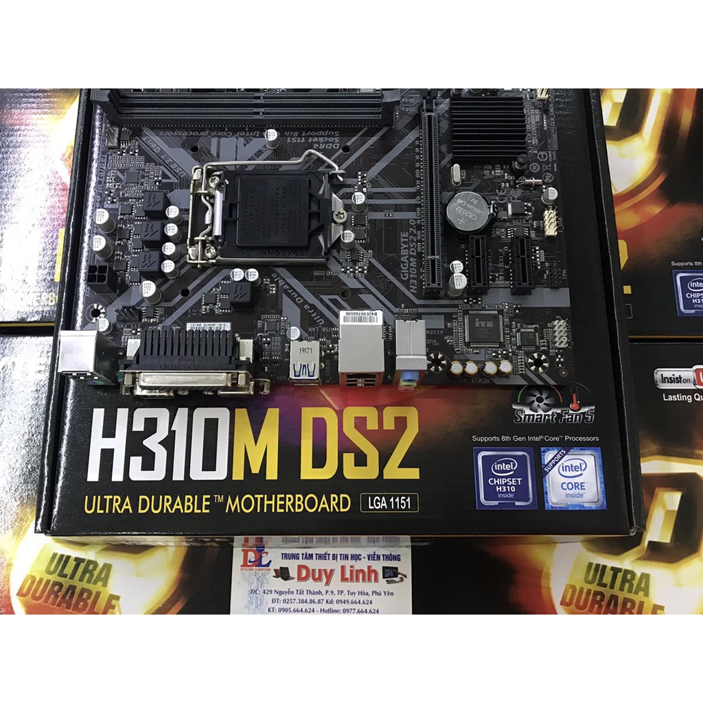 Main Gigabyte H310M-DS2 Mới full hộp bảo hành 36 tháng