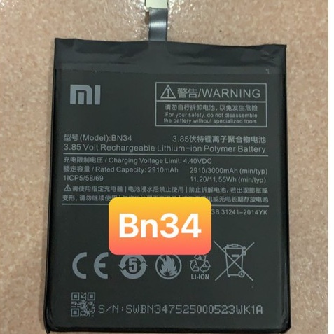 Pin Redmi 5A / BN34 - XIAOMI