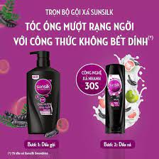 Combo 2 Dầu xả Sunsilk Óng mượt rạng ngời (Đen) 140g