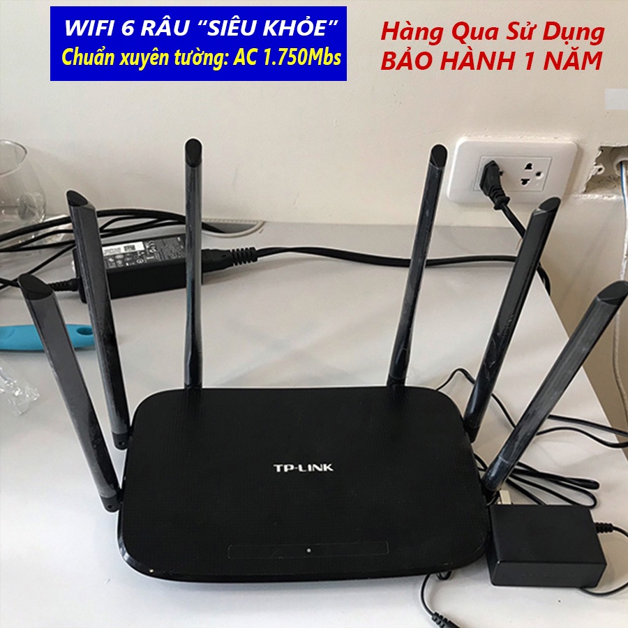 Bộ Phát Wifi 6 Râu TPlink WDR7300 - Siêu Khỏe AC1.750Mbs, băng tần kép (RẺ NHÁT THỊ TRƯỜNG)