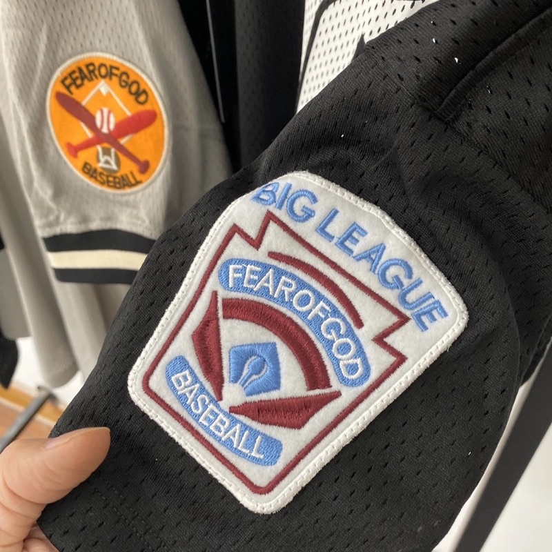 ️ - Áo Mesh Tee FOG Fear of God 5th Mesh Batting Practice Jersey Black, áo bóng chày FOG