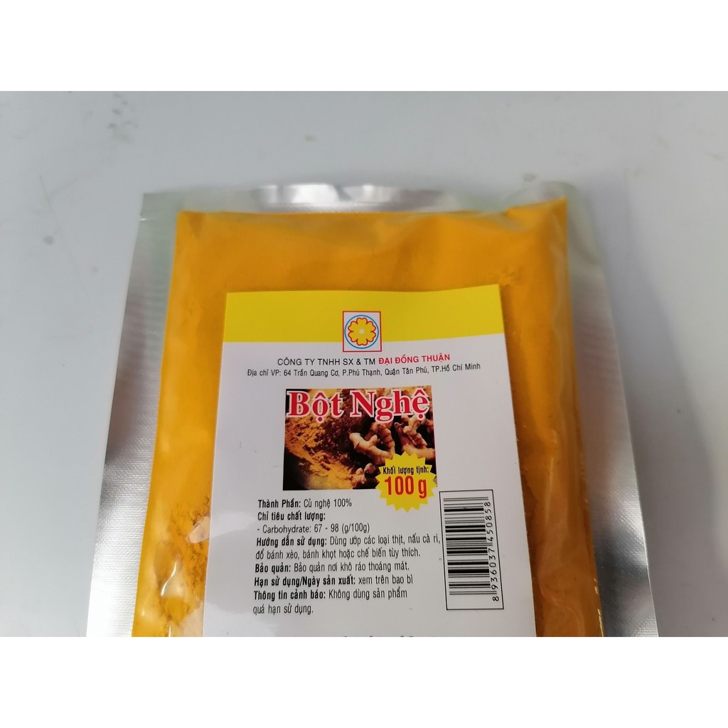 [100g] Bột nghệ thực phẩm [VN] ĐẠI ĐỒNG THUẬN Turmeric Powder (bph-hk)
