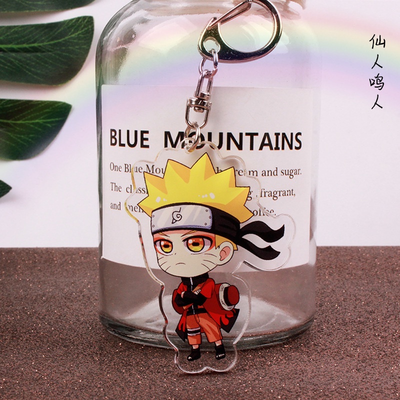 Móc khóa hình nhân vật Kakashi Uzumaki Naruto bằng acrylic phiên bản giới hạn xinh xắn 6cm