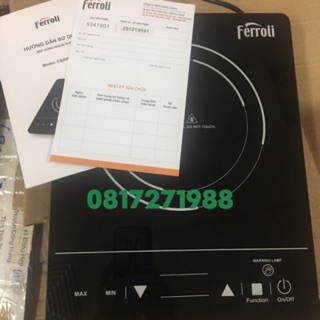 bếp hồng ngoại đơn ferroli/rapidoCS2000EC mạnh mẽ bền đẹp dễ lâu chùi sử dụng