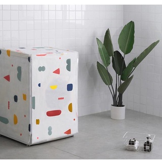 Áo chùm máy giặt cửa hông cửa trên họa tiết hoa như hình CMG12