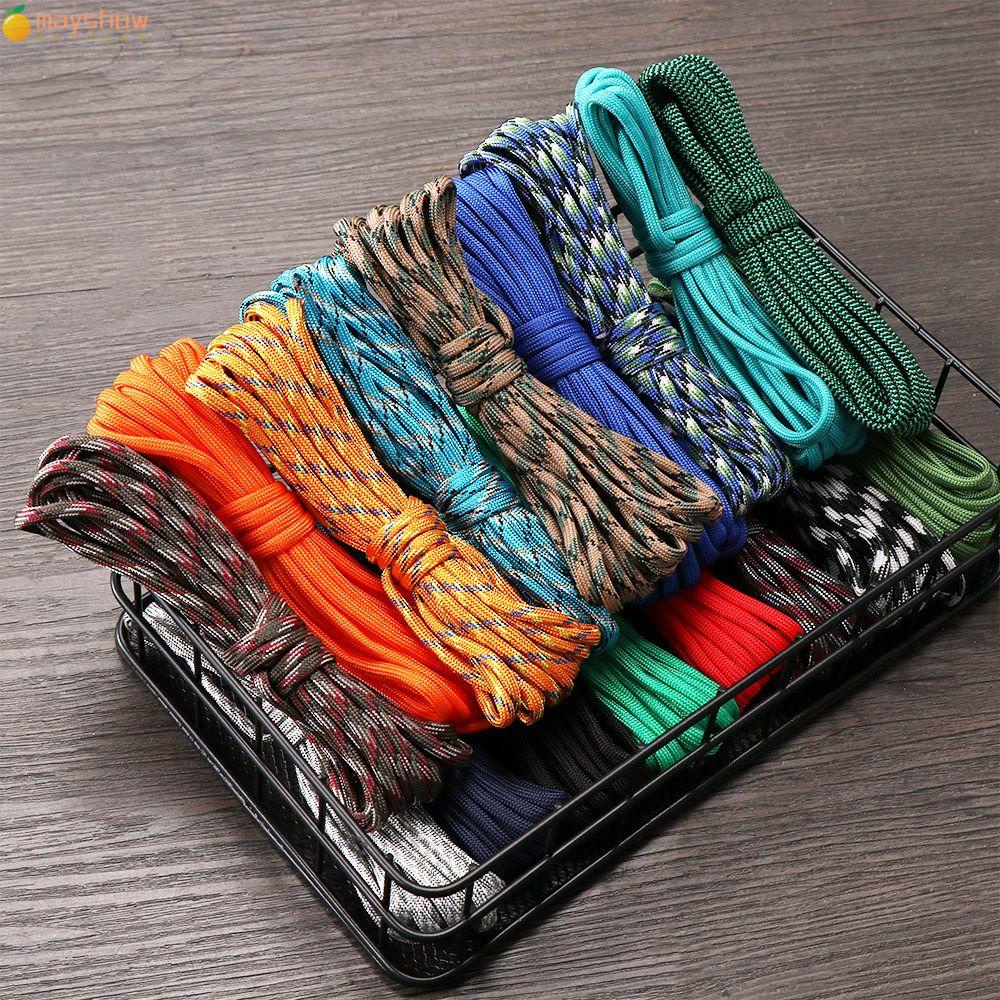 Cuộn dây thừng paracord dài 5m đường kính 4mm dùng cho cắm trại ngoài trời cao cấp tiện dụng