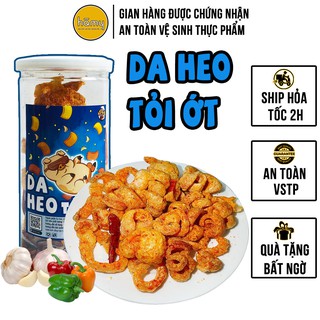 Da heo cháy tỏi - da heo chiên giòn tỏi ớt hũ pet 160g đồ ăn vặt Hà My