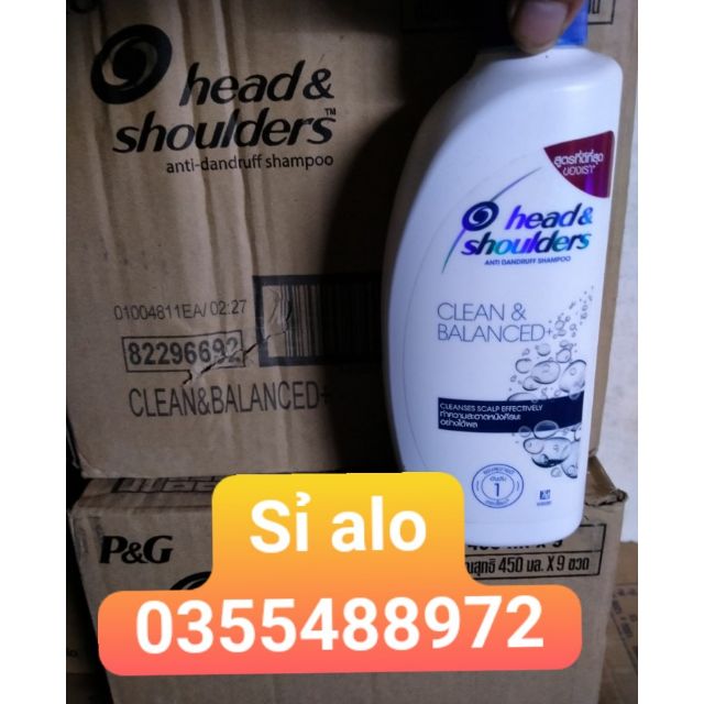 Dầu gội xả head &amp; shoulder Thái Lan chai x 450-480ml