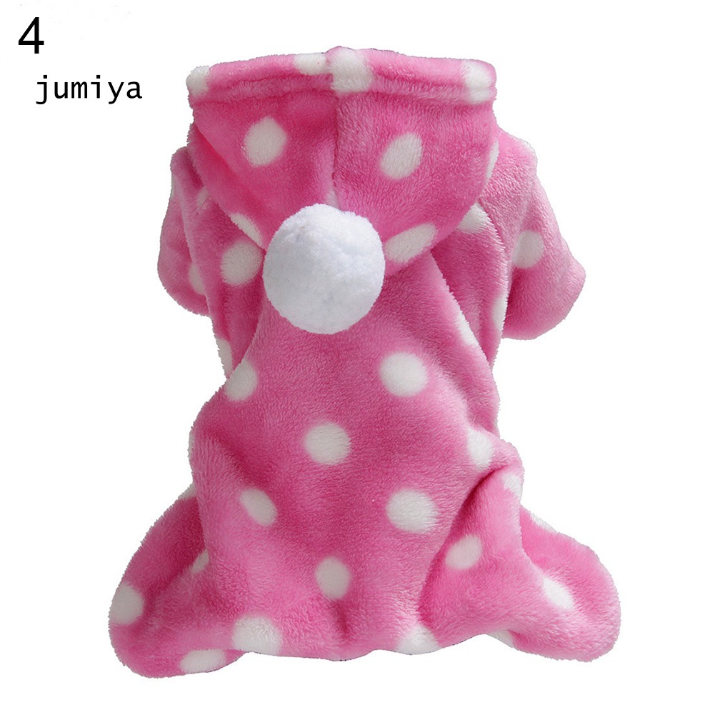 Áo hoodie họa tiết ngôi sao chấm bi đáng yêu cho thú cưng