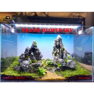 TRANH DECAL HỒ OPEN SKY/ FULL TRẮNG (30x30cm/ 40x30cm/ 60x40cm)