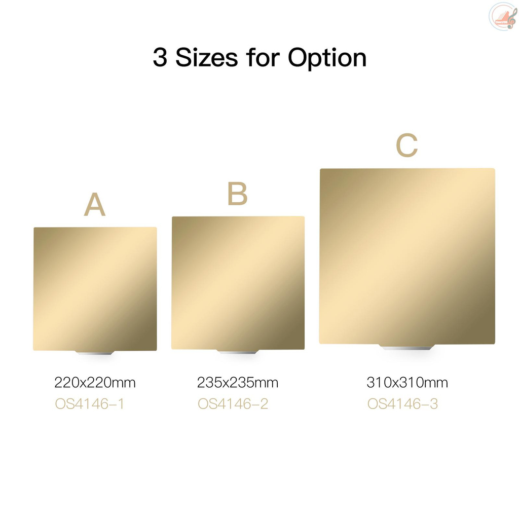 Aibecy PEI Spring Steel Sheet Hotbed Build Platform with Magnetic Backplate 310*310mm/12.2*12.2in Compatible with CR-10 Series Anet A8 Plus Sidewinder X1 3D Printer
