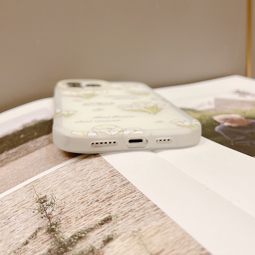 Ốp Điện Thoại TPU Mềm Chống Sốc Họa Tiết Hoa Dễ Thương Cho iPhone 11 12 13 Pro max mini XS max xr 7 8 se2020 plus