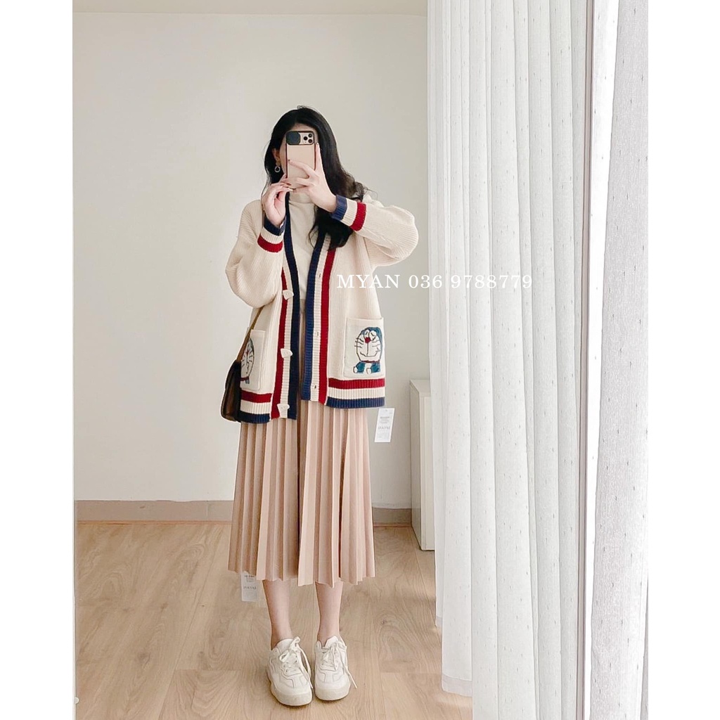 Cardigan viền màu 2 túi DRM A122121 | BigBuy360 - bigbuy360.vn