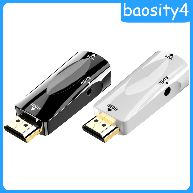 (Baosity4) Mini To Vga Adapter Easy To Use For Desktop Pc Monitor Chromebook