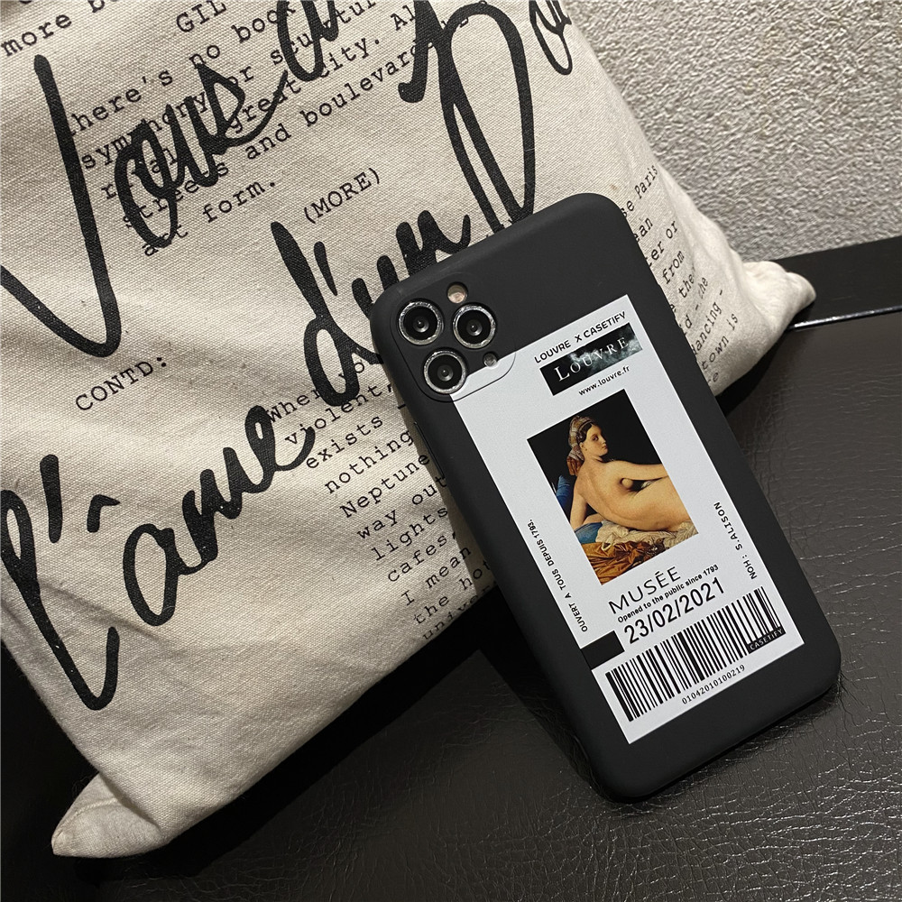 Ốp điện thoại IMD Silicon họa tiết tranh dầu chống sốc cho IPHONE 12PRO MAX 12MINI 11PRO MAX XS MAX XR SE 2020 7 8 | BigBuy360 - bigbuy360.vn