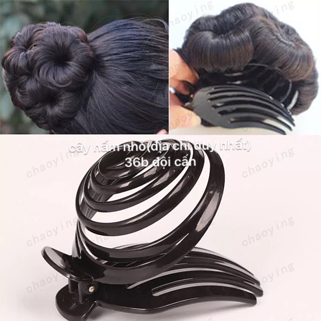 Kẹp Cặp Tóc Búi Hình Hoa Bằng Tóc