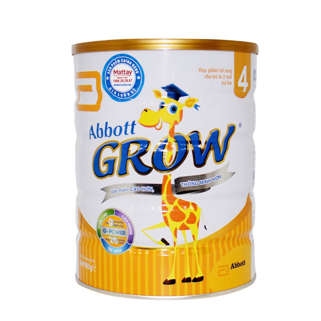 Sữa Bột Abbott Grow Gold 4 (Dùng Cho Trẻ Từ 2 Tuổi Trở Lên) - USA - Lon 900g - Giúp Bé Cao Lớn, Thông Minh ❤️