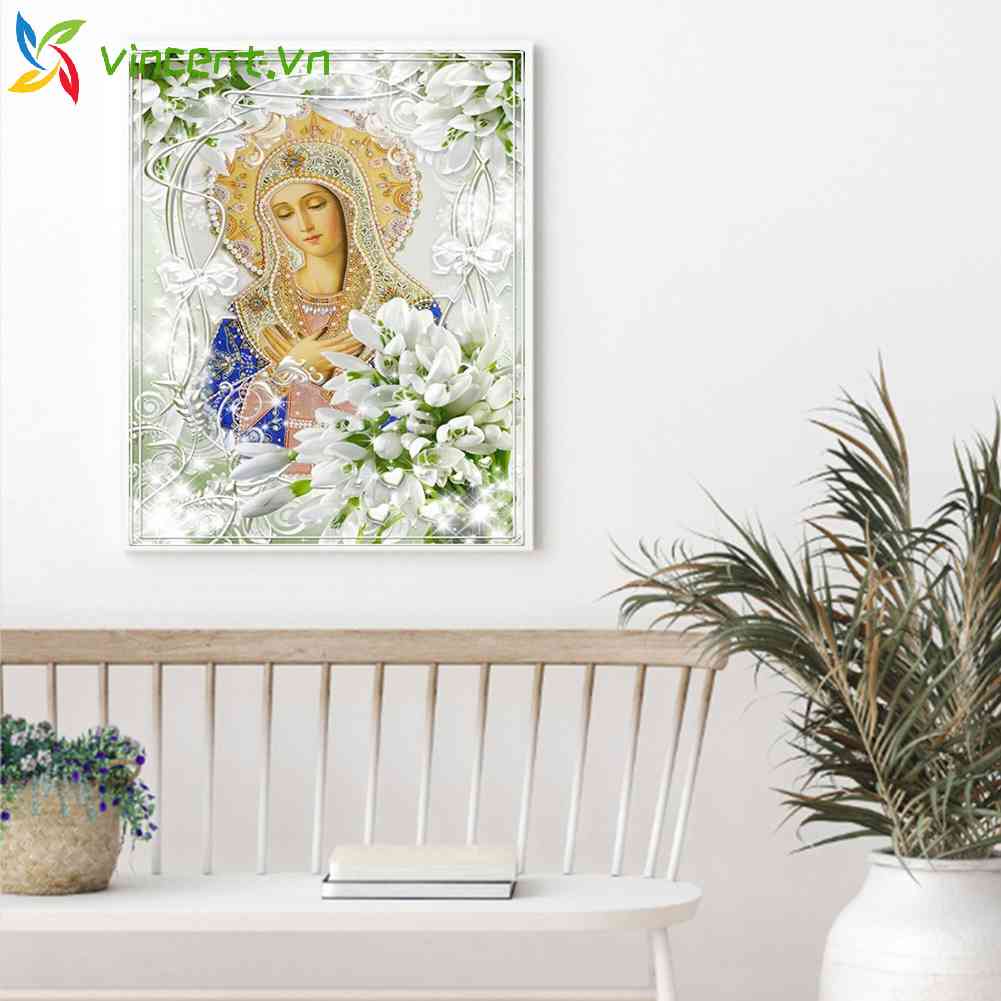 Toàn Bộ Tranh Thêu Chữ Thập 11CT Hình Đức Mẹ