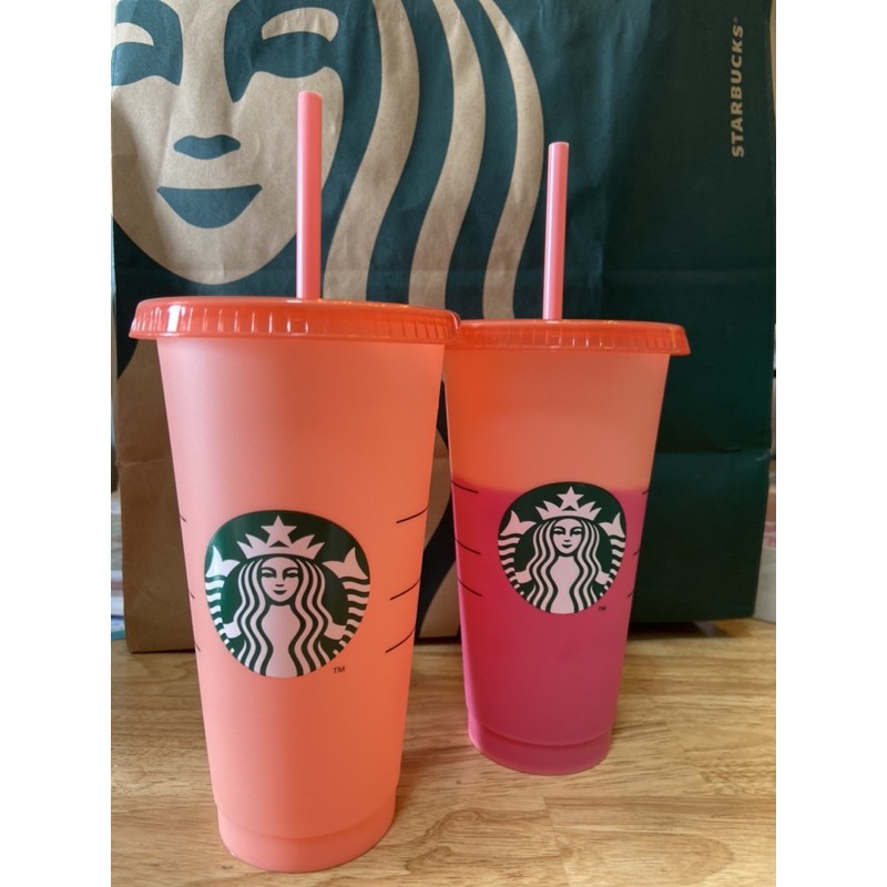 Ly nhựa đổi màu Starbuck - Colour Changing 2021 - Reusable cold cups - 100% chính hãng