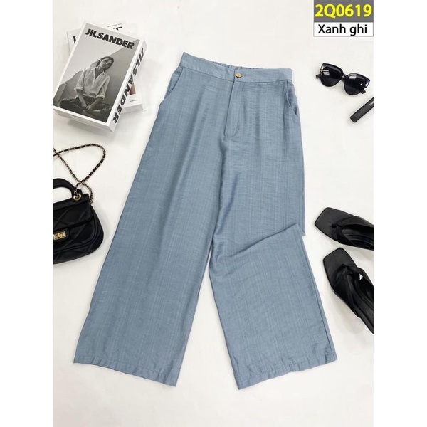 Quần CARDINA chất đũi BamBoo xước cao cấp dáng suông