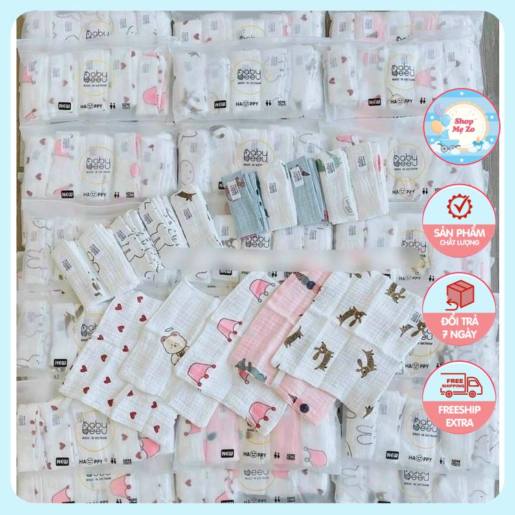 Set 5 Khăn Xô Sữa Cao Cấp Baby Bee