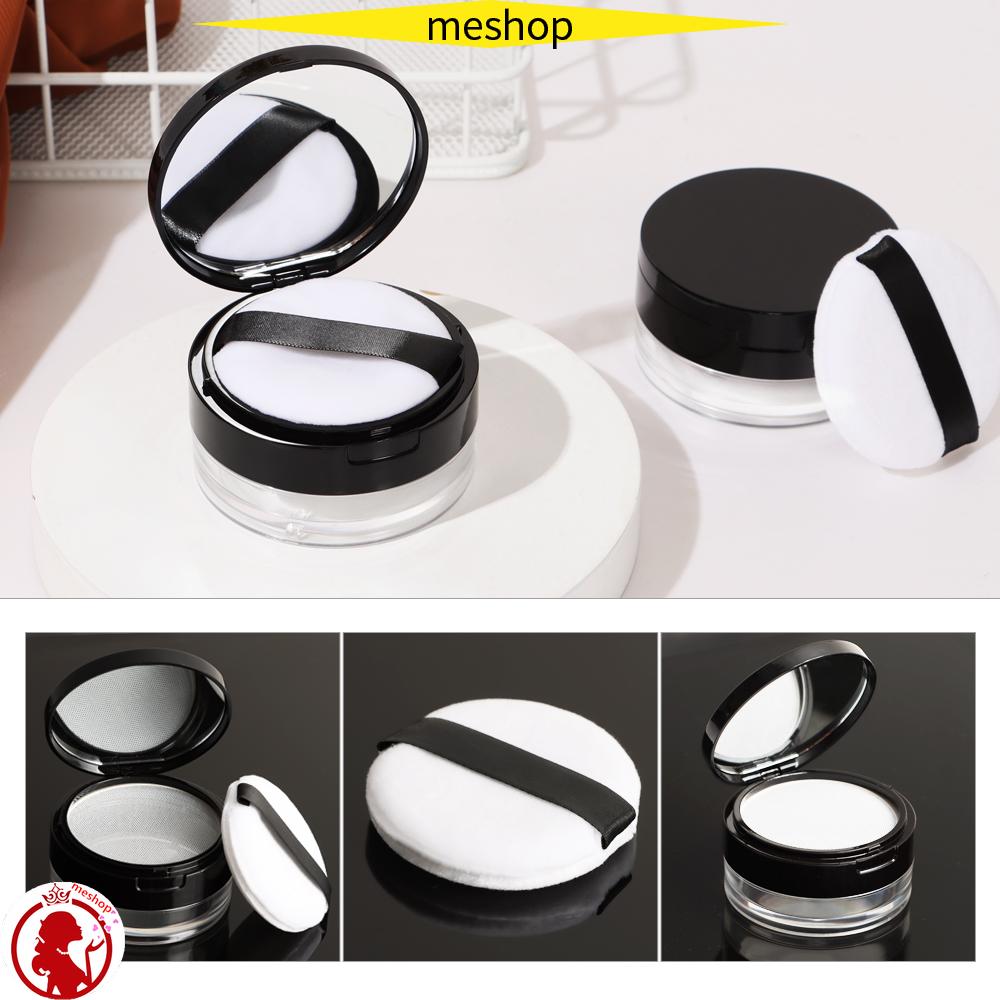 Hộp Rỗng Đựng Phấn Phủ Trang Điểm Kèm Mút Trang Điểm Tiện Lợi Ốp