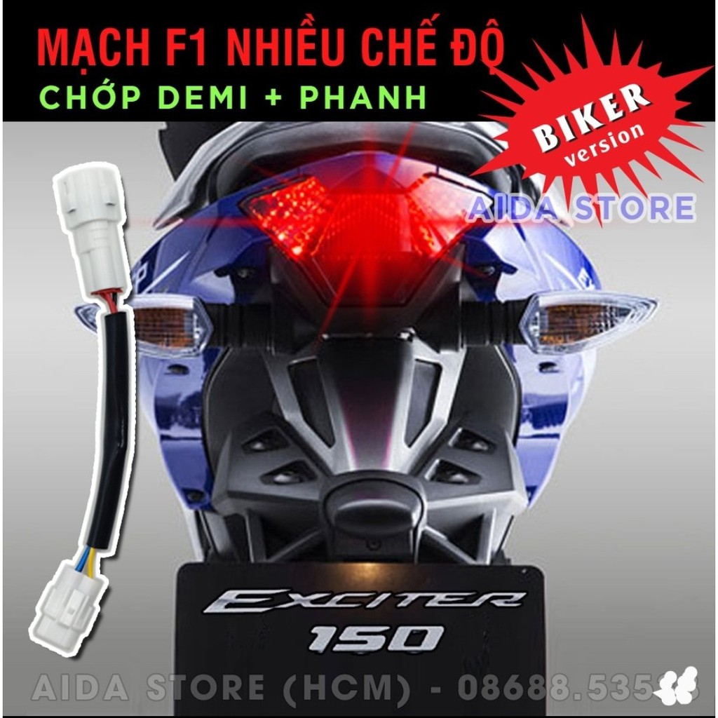 Mạch Tạo Chớp Stop F1 Sẵn Giắc Zin Chuẩn Cho Exciter 150, NVX