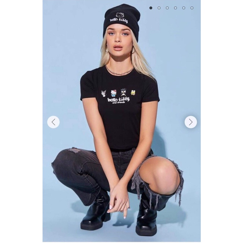Áo croptop in mèo Kitty