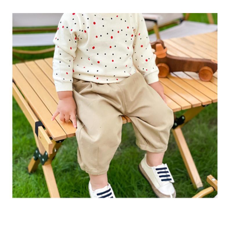 Quần Dài Dáng Rộng Màu Trơn Phong Cách Nhật Bản Thời Trang Xuân Thu 20222 Cho Bé