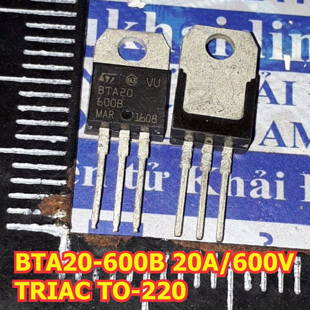 5 con BTA20-600B BTA 20 600B 20A/600V TRIAC TO-220 (giá cho 5 con) KDE1231