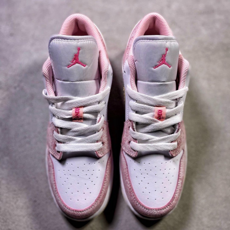 [Ảnh+Video thật] Giày Thể Thao Nữ Air Jordan 1 Low, Giày Sneaker JD 1 Hồng Kem Vảy Sơn cực hot cho Nữ Full Box 2021 | BigBuy360 - bigbuy360.vn