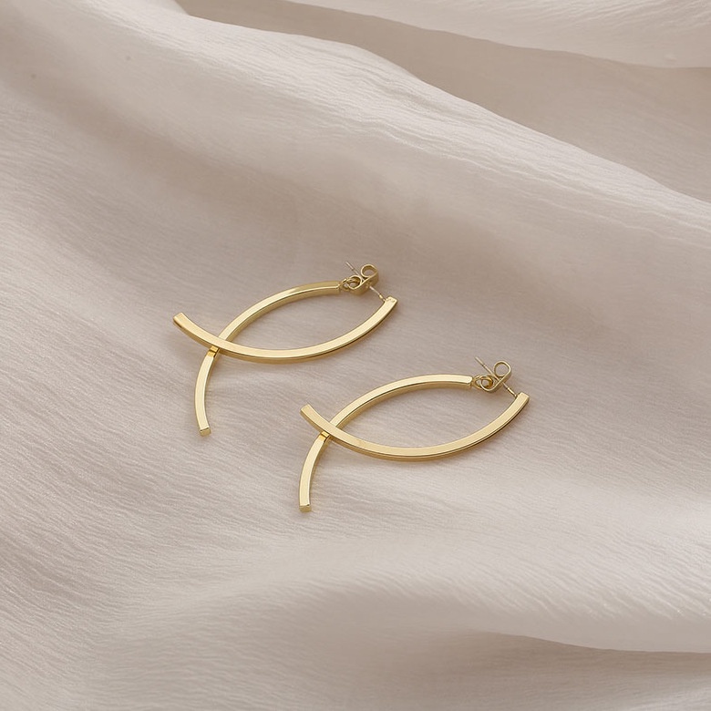 Khuyên Tai Dáng Dài Phong Cách Thời Trang Đơn Giản Cho Nữ