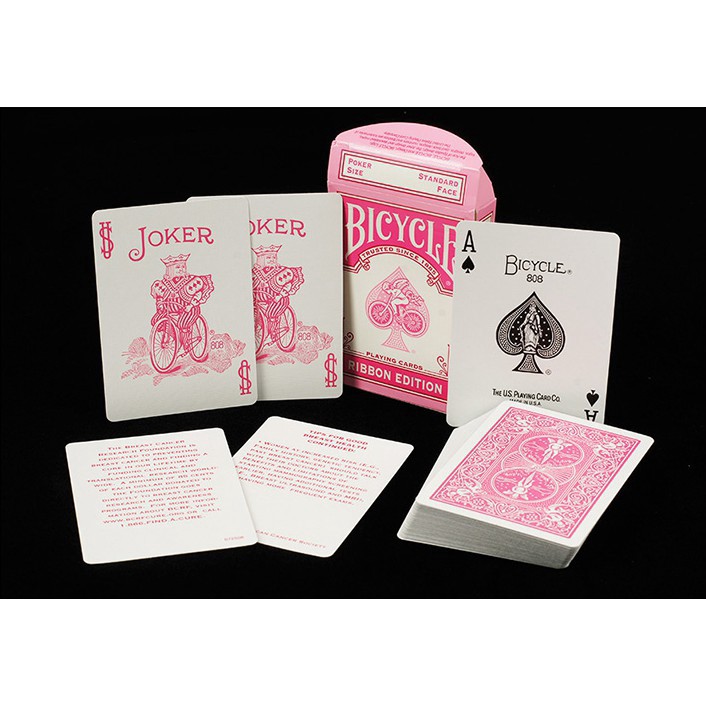 Bicycle Pink Ribbon Playing Cards Poker USPCC Collectible Deck Magic Card Games Magic Tricks Props