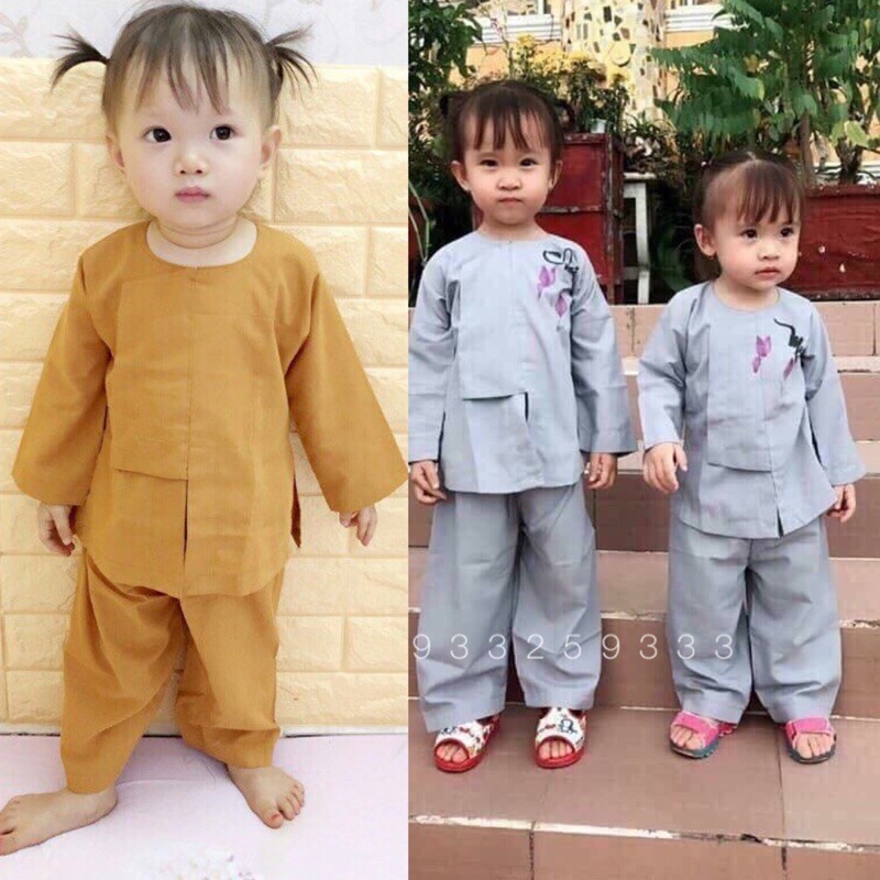 Đồ Lam Đi Chùa Cho Bé # Vạt Hò Cho bé # Đồ Bộ Bé Trai Gái # Quần Áo Bé