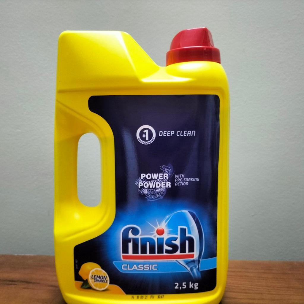 Bột rửa chén cao cấp Finish Dishwasher Power 2.5kg + Tặng viên Finish