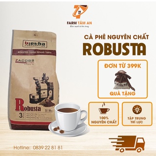 Cà phê nguyên chất Robusta Honey Zacobs 500gr, Cafe hạt rang mộc pha máy pha phin