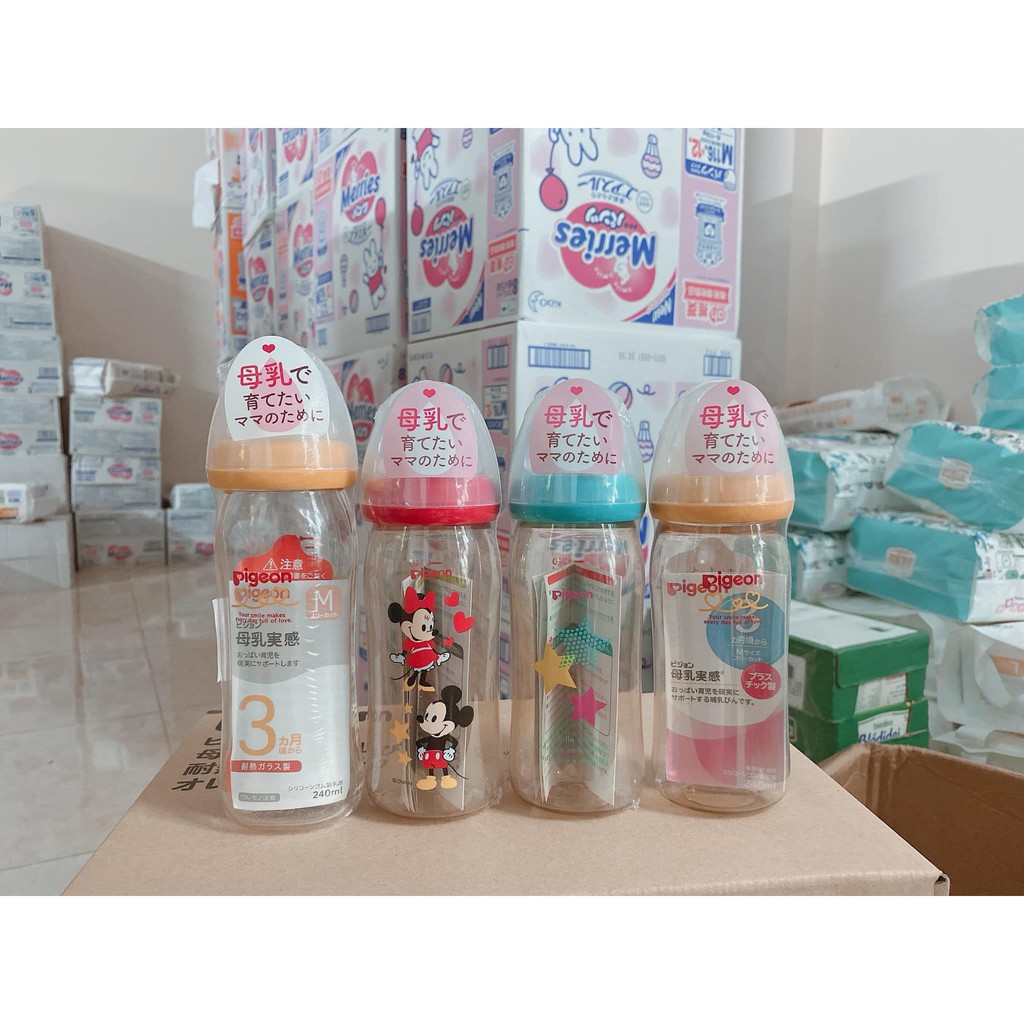 Bình sữa PIGEON nội địa Nhật 160ml và 240ml