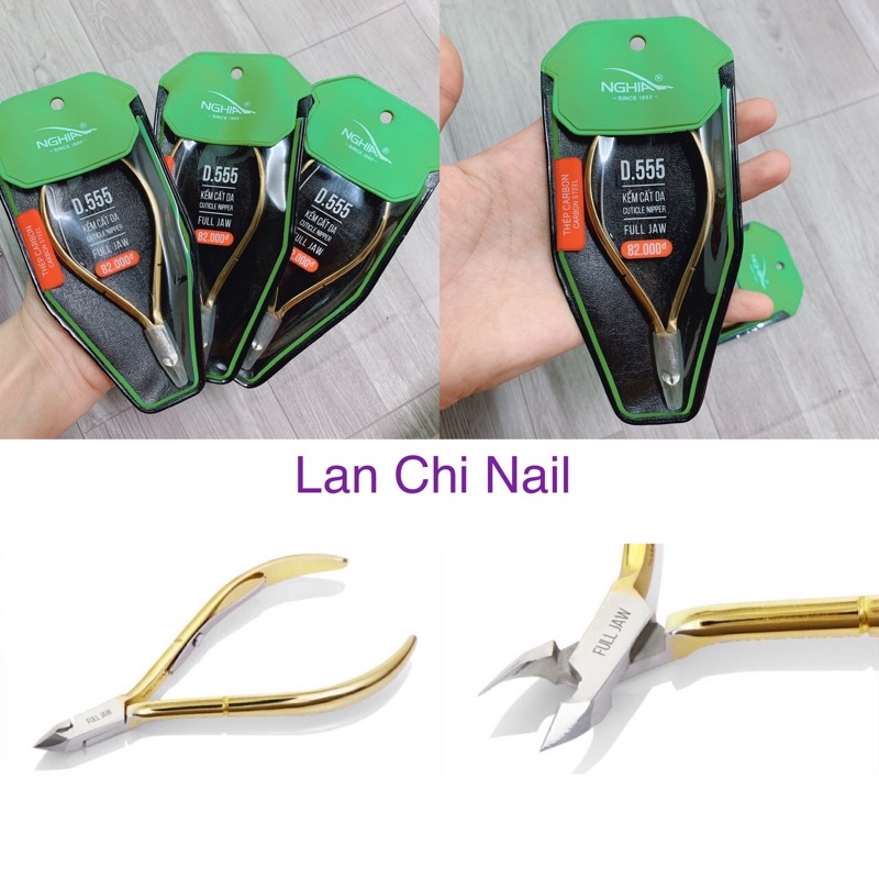 Kềm Nghĩa cắt da D555 không dũa, kìm nhặt da D555