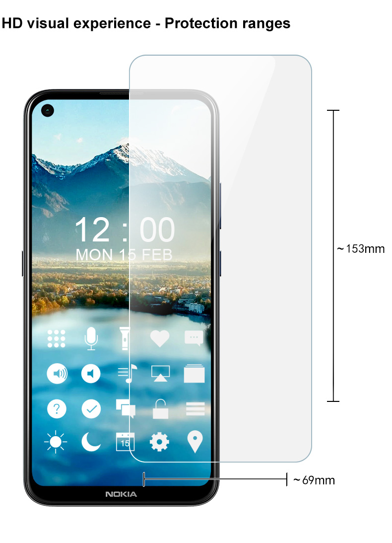 IMAK Kính Cường Lực Siêu Mỏng Chống Nổ Cho Nokia 5.4 Nokia 5.4