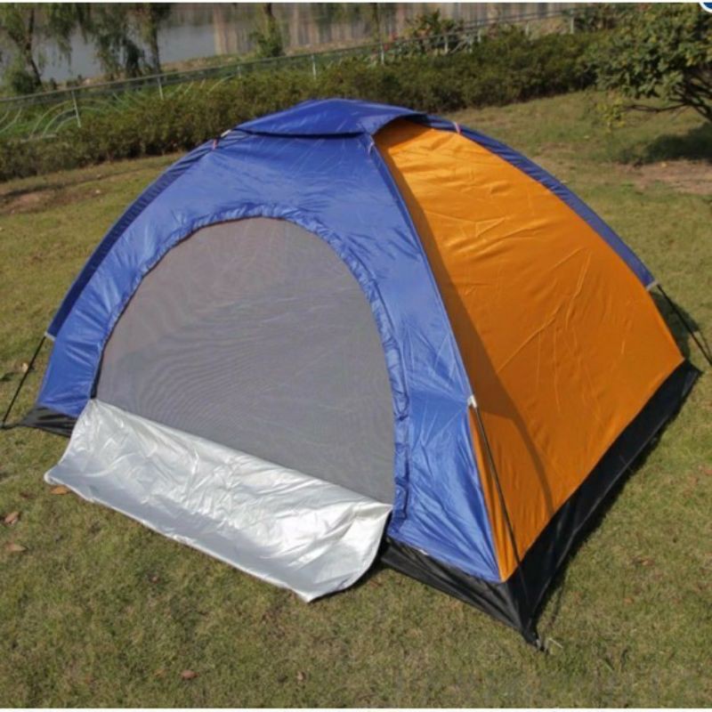 Lều cắm trại tự động lều phượt du lịch tự bung dành cho 3-4 người, chống nước, tia bức xạ, thông gió 2 chiều