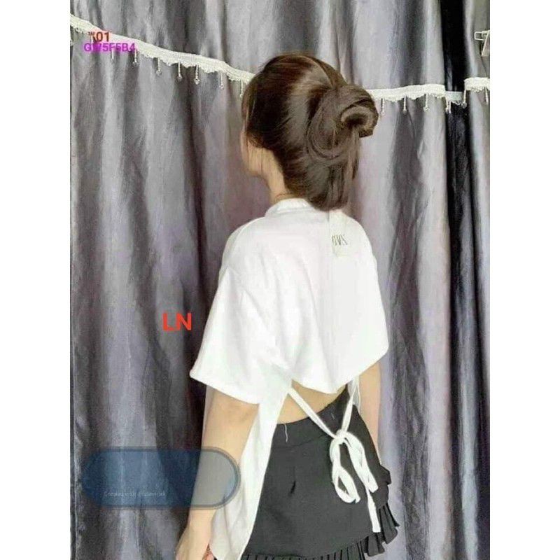 Áo Kiểu Form Rộng Hở Lưng Chất Thun Trơn G11-1
