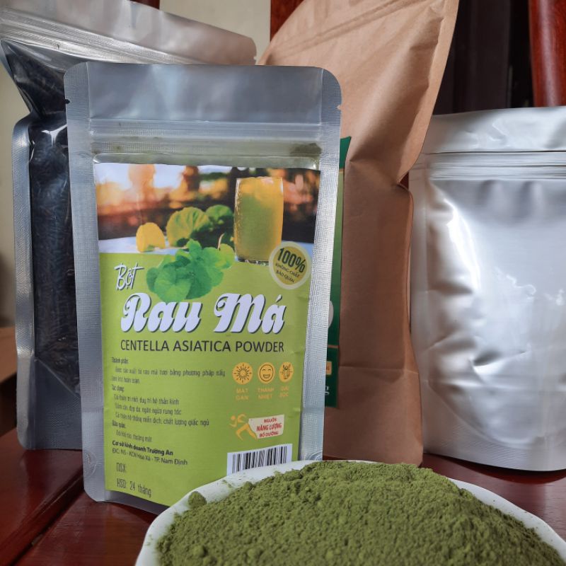 Bột Rau Má sấy lạnh nguyên chất _ Túi 100g