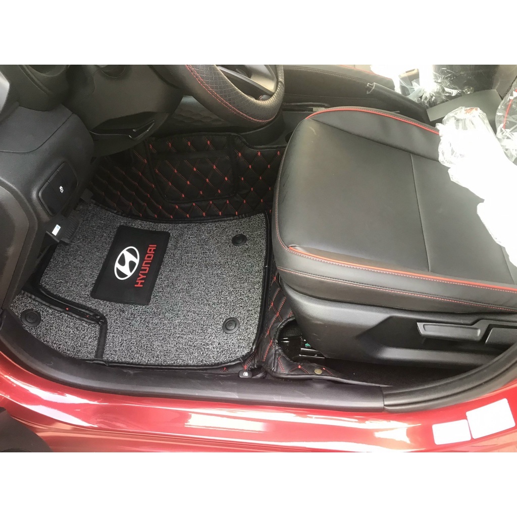 Thảm lót sàn ô tô 6D Hyundai I10  chống nước, không mùi, phủ kín 90% sàn xe