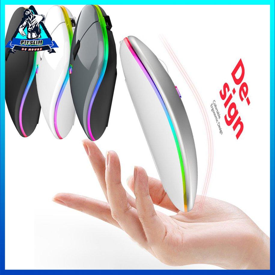 Không dây với USB có thể sạc lại chuột RGB BT 5.2 cho máy tính xách tay PC [6/20]