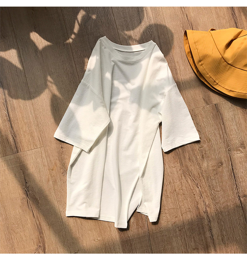 NRVP 2021 summer new short-sleeved T-shirt women's loose mid-length student top tees