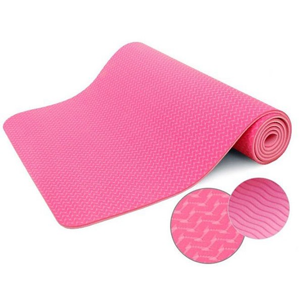 Thảm tập yoga 2 lớp hàng loại 1 - Thảm yoga cao cấp chống thấm nước dày 6mm