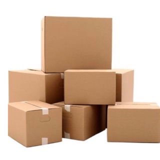 Combo 10 thùng carton size lớn trơn không in chữ 20x20x15 30x20x10 27x22x14,5