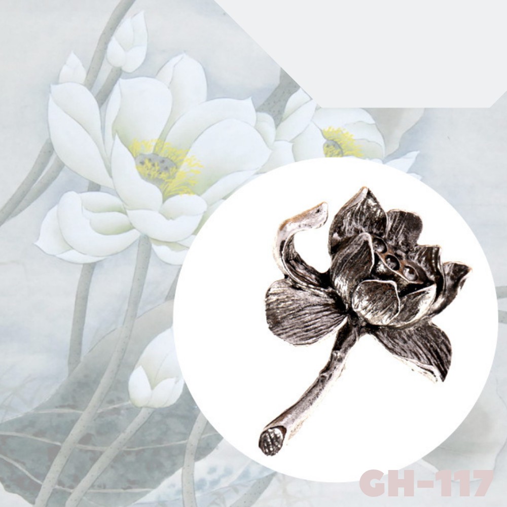 Ghim cài Áo Vest Nam thời trang hình Bông Hoa Sen GH-117, Lapel Pin cài áo {Phụ Kiện Vest Nam – AdamZone}