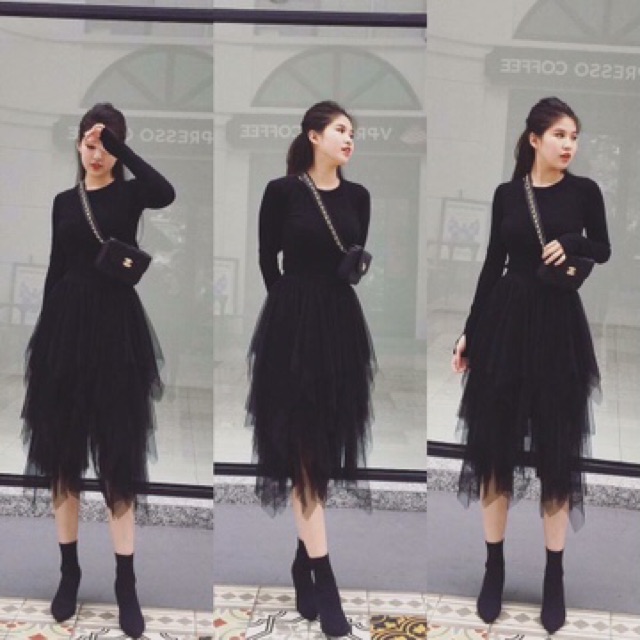 Chân váy voan công chúa xếp tầng siêu chảnh🍀 | BigBuy360 - bigbuy360.vn